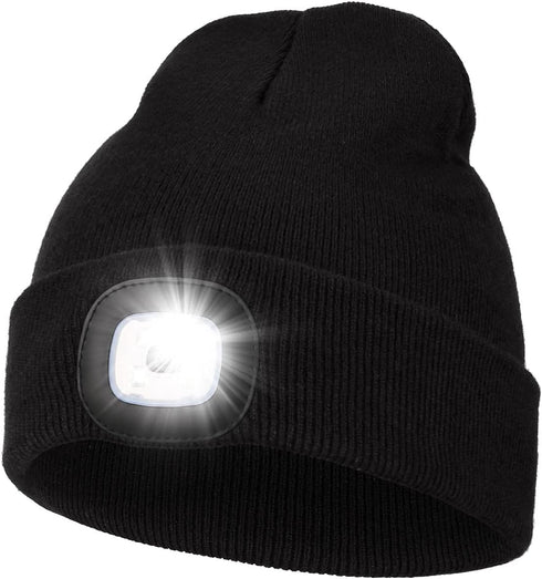 LED Beanie Hat Hands-Free Headlamp for Men Perfect Camping Gift